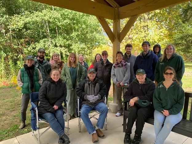 Group of staff members in chestnut project 